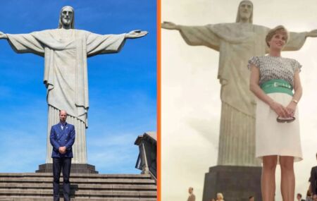 Pr&iacute;ncipe William recria foto da Diana no Cristo Redentor