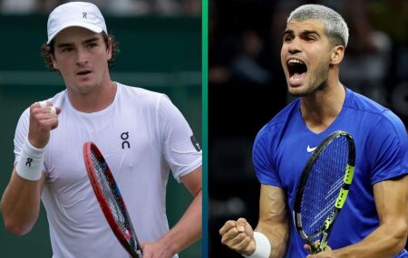 Duelo de gigantes: Jo&atilde;o Fonseca enfrenta Carlos Alcaraz em exibi&ccedil;&atilde;o hist&oacute;rica; saiba onde assistir