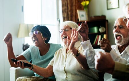 Idosos felizes. 