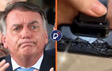 Jair Bolsonaro admite ter utilizado ferro de solda.