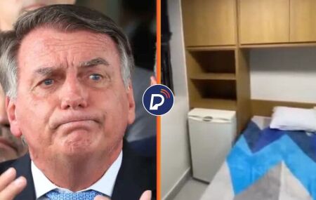 Jair Bolsonaro est&aacute; preso na superintend&ecirc;ncia da PF.