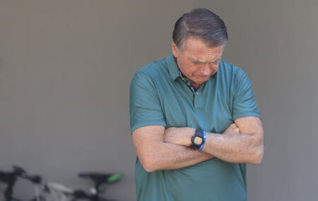 Bolsonaro foi preso preventivamente pela Pol&iacute;cia Federal por decis&atilde;o do STF(imagem de arquivo). 