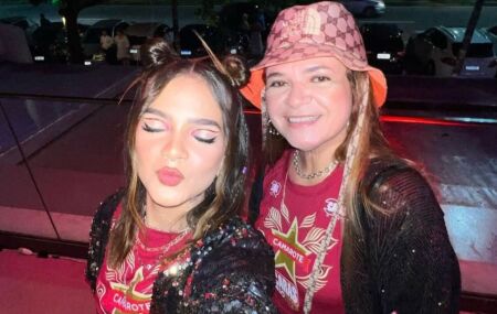 Mel Maia e m&atilde;e, D&eacute;bora Maia. 