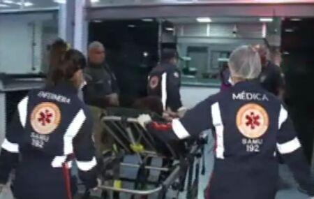 Socorristas do SAMU.