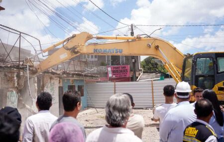 Obra do Mercado de Camaragibe.