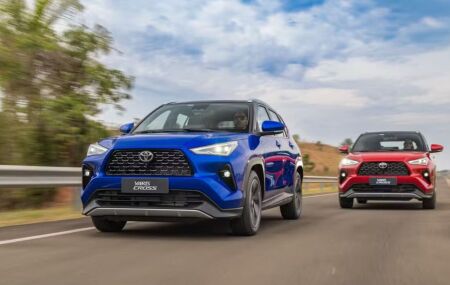 Toyota Yaris Cross h&iacute;brido fabricado em Sorocaba (SP).