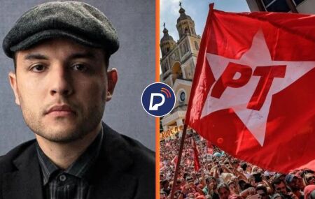Pastor Influencer e bandeira do PT