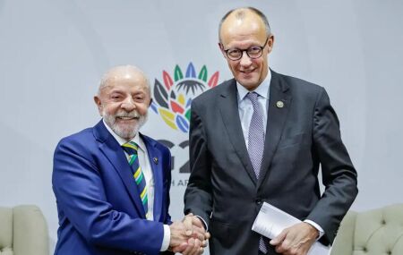 Presidente Lula e o primeiro-ministro da Alemanha, Friedrich Merz.