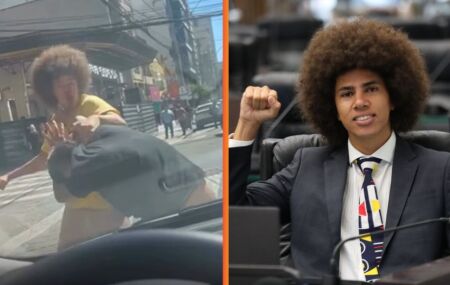 Porradaria franca: deputado do PT Renato Freitas, &eacute; flagrado em briga nas ruas de Curitiba