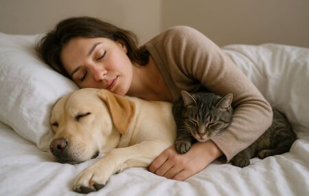 Pessoa dormindo com PETs