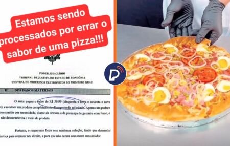 Pizzaria &eacute; processada ap&oacute;s entregar pizza com sabor diferente do pedido.