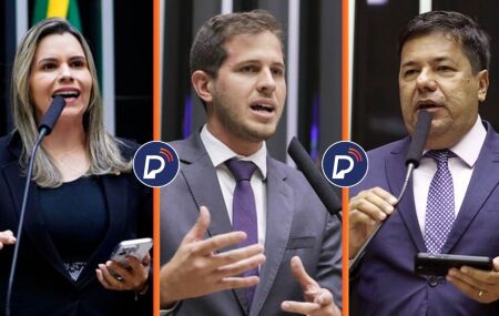 Deputados pernambucanos Clarissa T&eacute;rcio, Pedro Campos e Mendon&ccedil;a Filho.