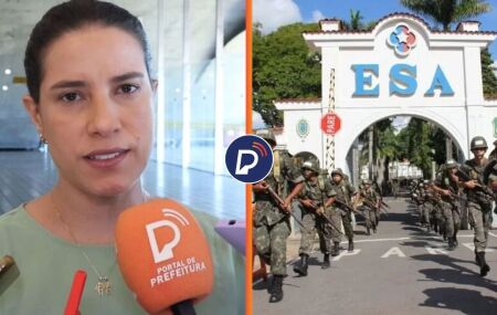 Raquel Lyra destaca import&acirc;ncia da implanta&ccedil;&atilde;o da nova Escola de Sargentos de Pernambuco.