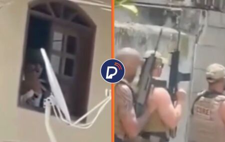 Imagens do momento em que advogado recebe policiais a tiros no Recife.