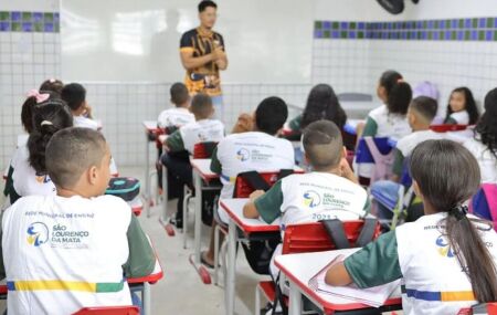 Alunos de S&atilde;o Louren&ccedil;o da Mata. 