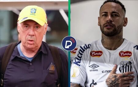 "Al&ocirc;, Ancelotti! Ajuda n&oacute;s!", diz Neymar durante show de Thiaguinho.