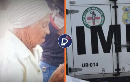 Idosa Maria Lins de Almeida, que foi morta e carro do IML.