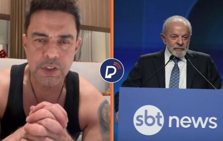 Zez&eacute; di Camargo pede ao SBT que cancele seu especial de natal ap&oacute;s ida de Lula &agrave; emissora