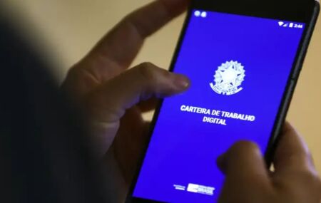 Carteira de trabalho digital. 