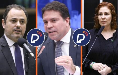 Deputados Glauber Braga, Delegado Ramagem e Carla Zambelli.