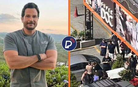 Daniel Dantas, empres&aacute;rio baleado, e estabelecimento que ele &eacute; dono.