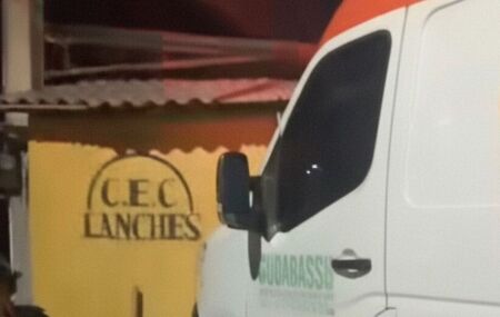 Local onde primeiro socorro atendeu a ocorr&ecirc;ncia, em Igarassu.