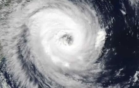 Imagem do ciclone extratopical.