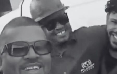 Os tr&ecirc;s funcion&aacute;rios que foram mortos a tiros.