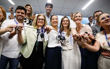 Governadora Raquel Lyra inaugura nova sede da Secretaria de Sa&uacute;de.