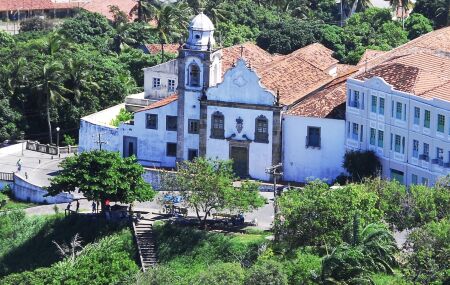 Vista a&eacute;rea de Olinda Igreja da Miseric&oacute;rdia e Academia Santa Gertrudes.
