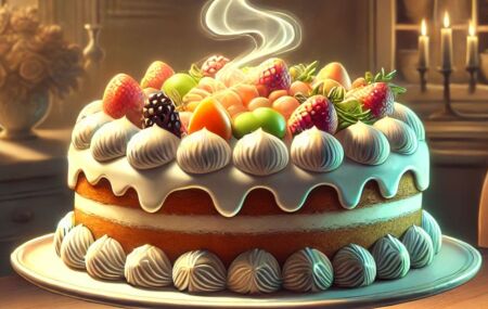 Imagem ilustrativa de um bolo.