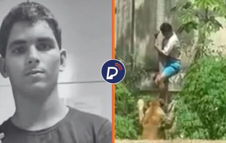 Gerson, jovem conhecido como "Vaqueirinho", e momento antes dele ser morto.