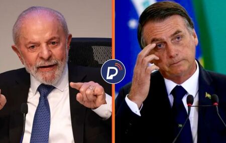 Lula e Jair Bolsonaro. 