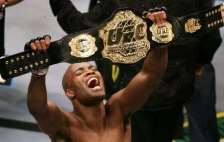 Lutador Anderson Silva.