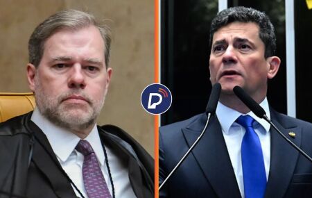Ministro do STF Dias Toffoli e senador Sergio Moro
