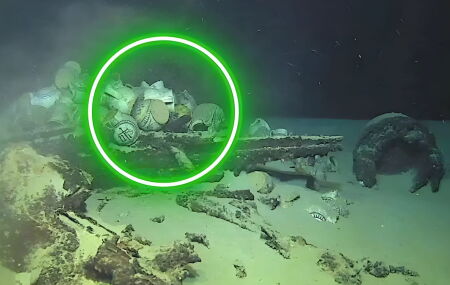 Cientistas encontram navio renascentista a 2,5 km de profundidade perto de Saint-Tropez. 