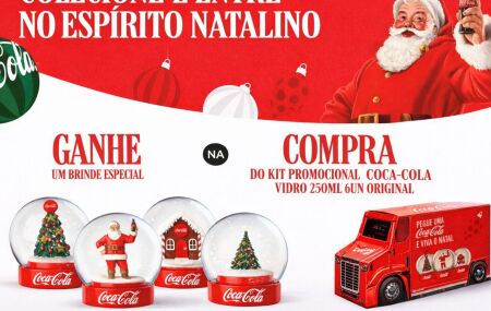 Kit Caminh&atilde;o de Natal da Coca-Cola traz globos de neve colecion&aacute;veis em a&ccedil;&atilde;o especial voltada ao varejo.