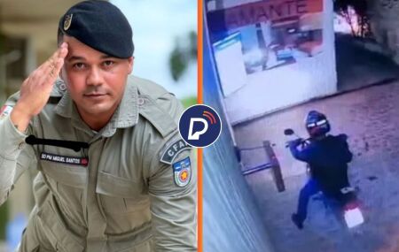 PM que atirou em enfermeiro amante e momento em que ele chega no motel.