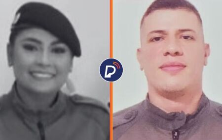 Policial feminina que morreu em confronto e soldado, companheiro da v&iacute;tima e suspeito.