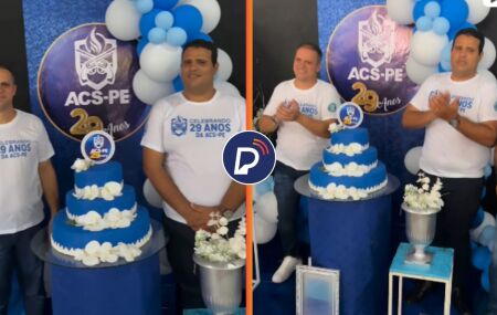 Presidente Luiz Torres e o vice-presidente Carlos Raul Lins.