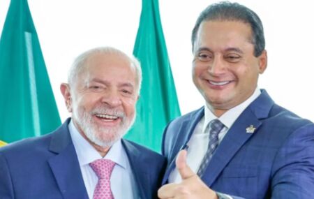 Presidente Lula e senador Weverton Rocha.