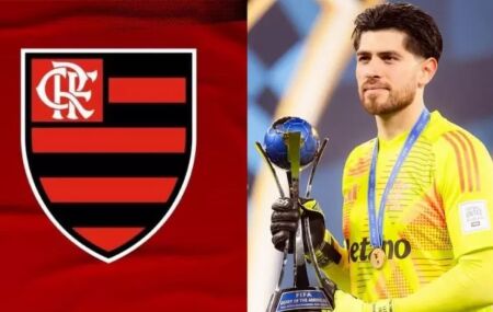 Goleiro Agust&iacute;n Rossi se despede da torcida do Flamengo. 