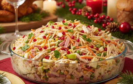 Salpic&atilde;o na ceia de Natal.