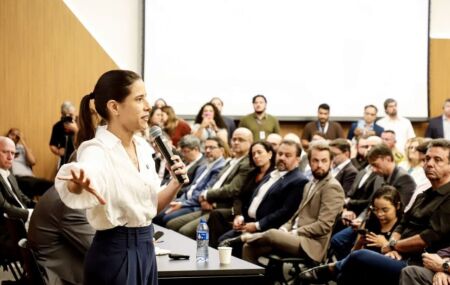 Raquel Lyra destaca obras em Pernambuco.