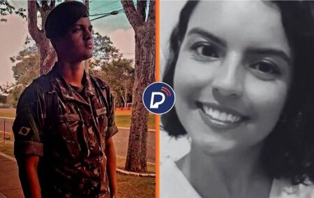 Soldado Kelvin Barros e cabo Maria de Lourdes Freire Matos.