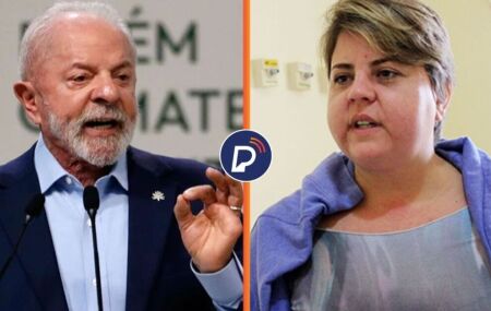 Lula e sua ex-nora Carla Ariane Trindade.
