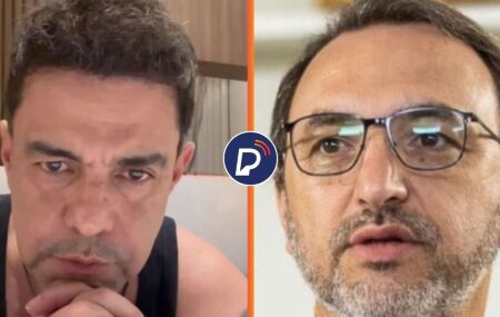 Zez&eacute; Di Camargo e prefeito de cidade pernambucana que cancelou o show.