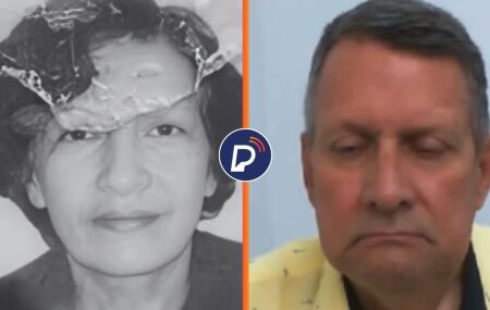 Idosa que foi atropelada e morta e advogado que foi preso pelo crime.