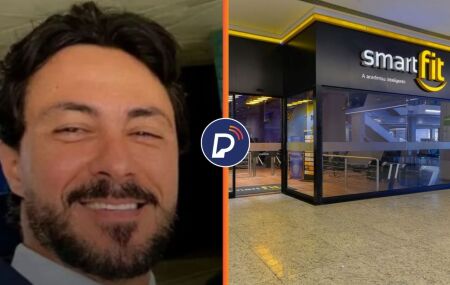 Advogado que sofreu infarto e academia da Smart Fit, onde ocorreu.