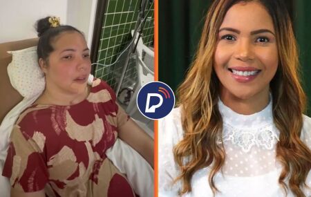 Amanda Wanessa em sua casa.